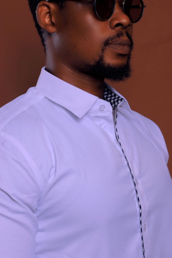 Shirt for Men fullsleeve White - Image 3